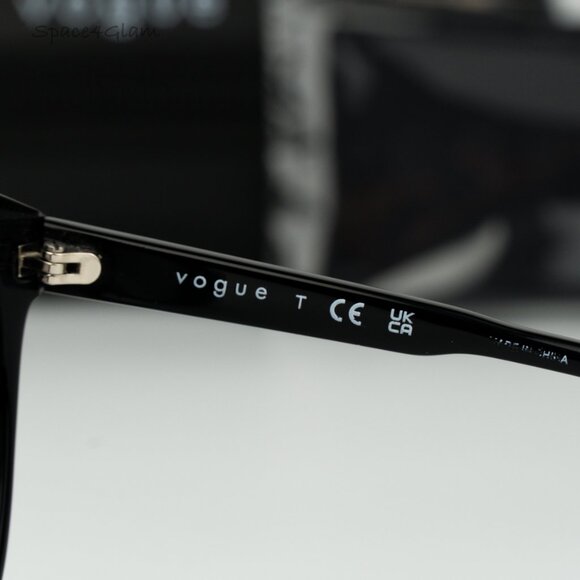 Vogue Women Sunglasses Black Grey Gradient Butterfly VO5509S W44/1156 BRAND NEW
